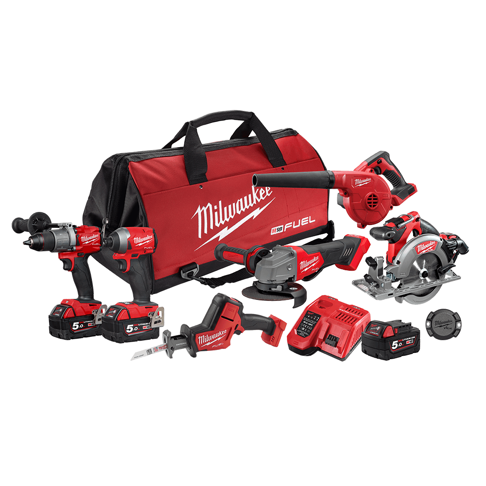 Milwaukee M18 FUEL™ 6 Piece Power Pack 6F2 M18FPP6F2-503B | Milwaukee Tool  Australia