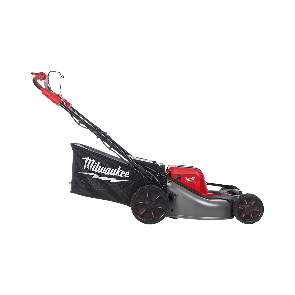 Image of Milwaukee M18 lawn mower side view