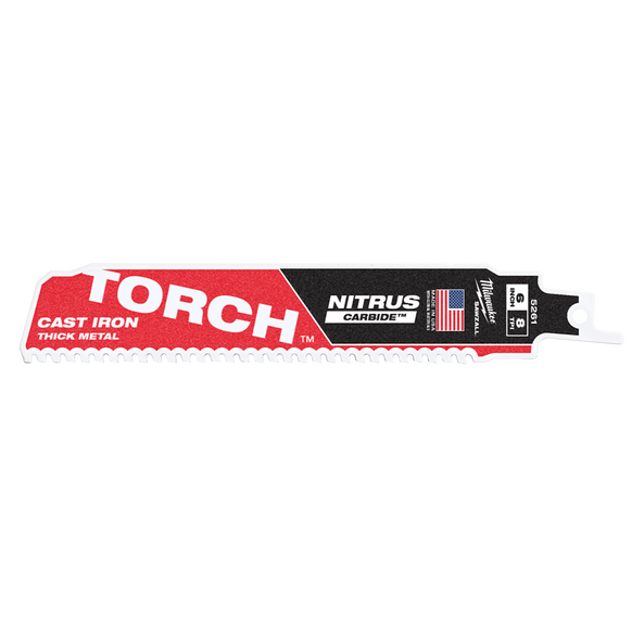 SAWZALL™ The TORCH™ with NITRUS CARBIDE™ Teeth 150mm 6" 8TPI Blade 1 Pack, , hi-res