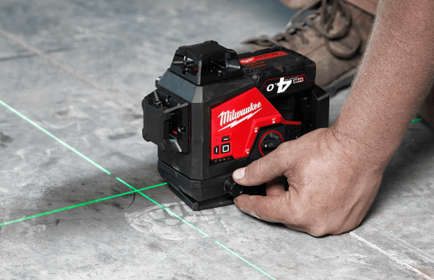 Milwaukee M12™ Cross Line + 2 Plumb Laser (Tool Only) M12CPL-0C